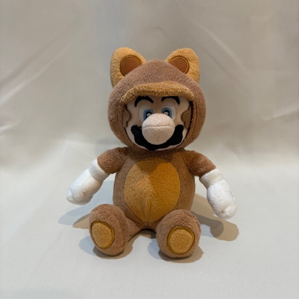 Nintendo Super Mario Brothers Raccoon Tanooki Mario Plush Stuffie, 9"
